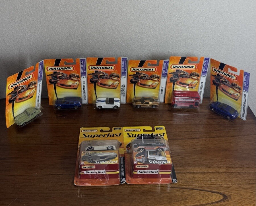 2006 Matchbox Superfast Matchbox MBX Metal Toy Car Models Lot Of 8