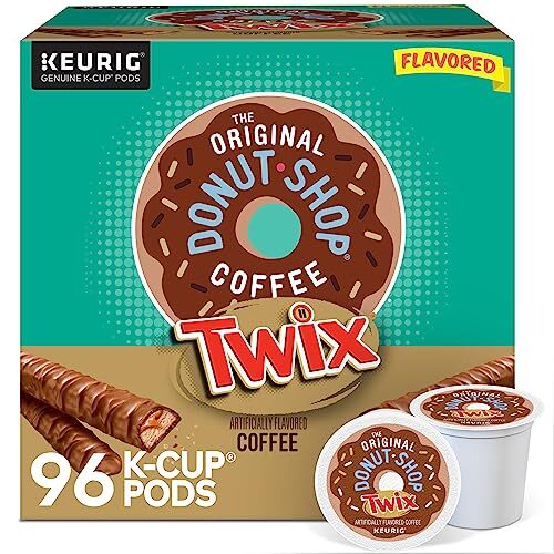 Original Donut Shop TWIX Coffee Keurig K-Cup Pods 96 Count Single Serve Pack