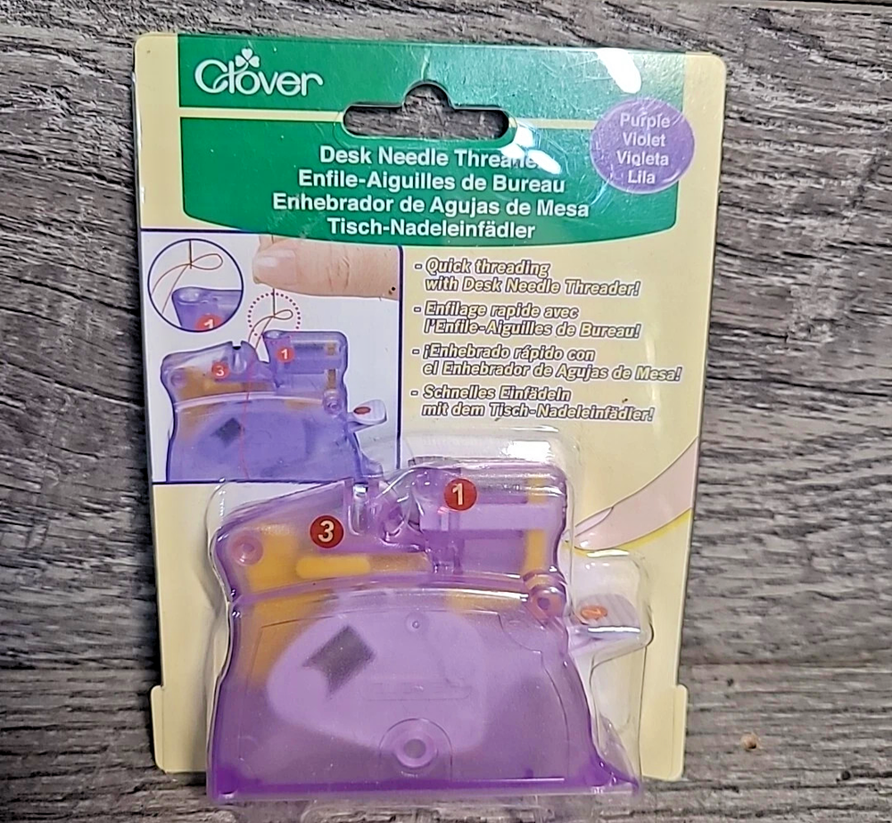 Clover Desk Needle Threader #4071 for Oval Eye Needles