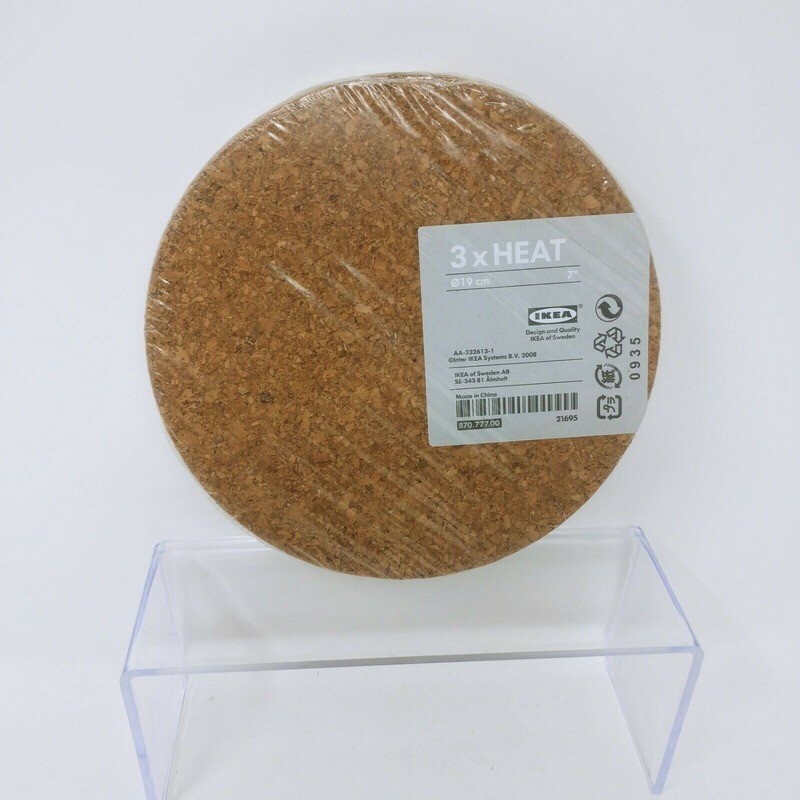 Ikea Trivet 3 x Heat 3 Pack Cork Pot Stand Round 7