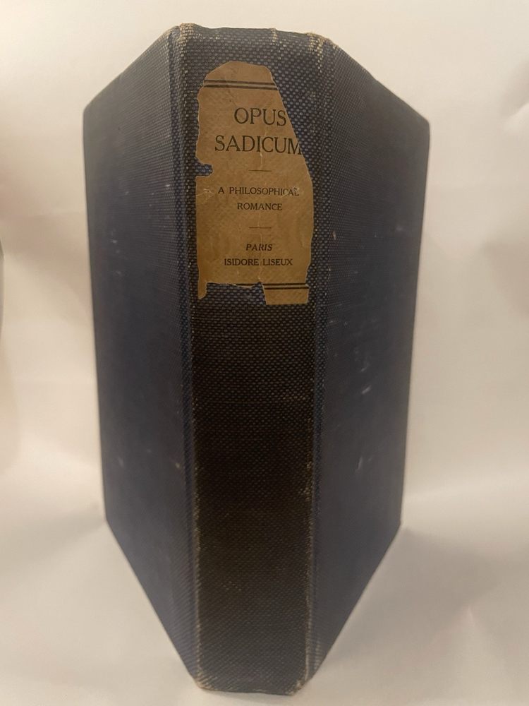 (1st english trans. ed./limited ed.) Opus Sadicum [Justine] by Marquis de Sade