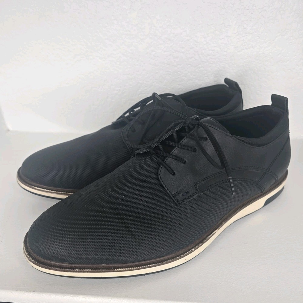 ALDO Karson Men’s 12 M Black Dress Sneakers Oxford Shoes Casual Hybrid 1087527