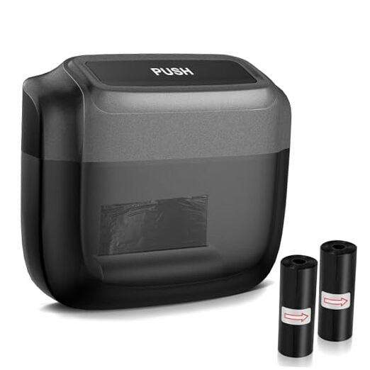 Car Trash Can with Lid，Built-in Storage Garbage Bag，Leakproof Vehicle