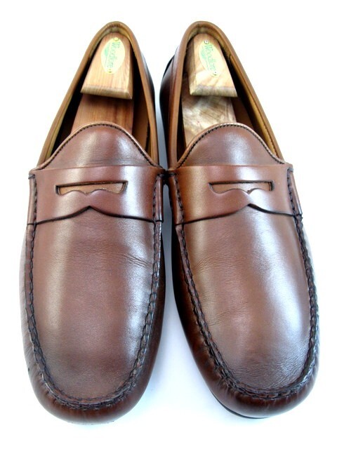 Allen Edmonds Super Sport Penny Leather Loafers for Men in Dark Chili Size 10D 418N