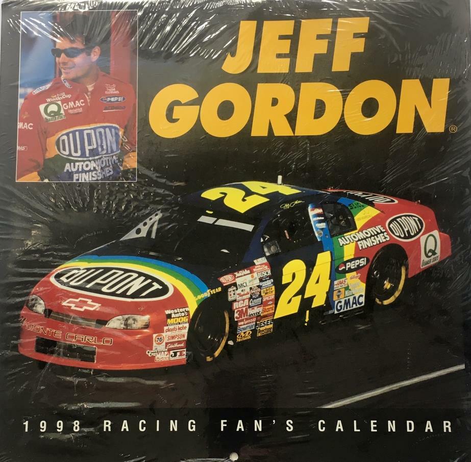 1998 Jeff Gordon Racing Fan Calendar New Sealed Original Collectible