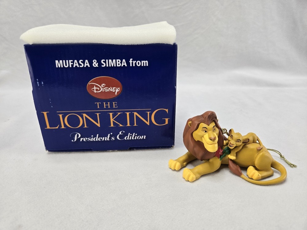 Disney Lion King Mufasa and Simba Christmas Ornament by Grolier