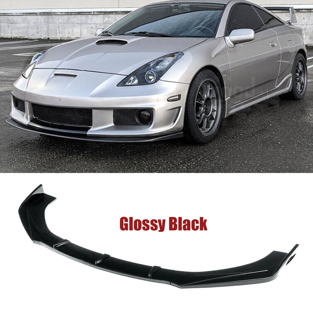 For Toyota Celica Front Bumper L Spoiler Splitter Painted Glossy Black Finish