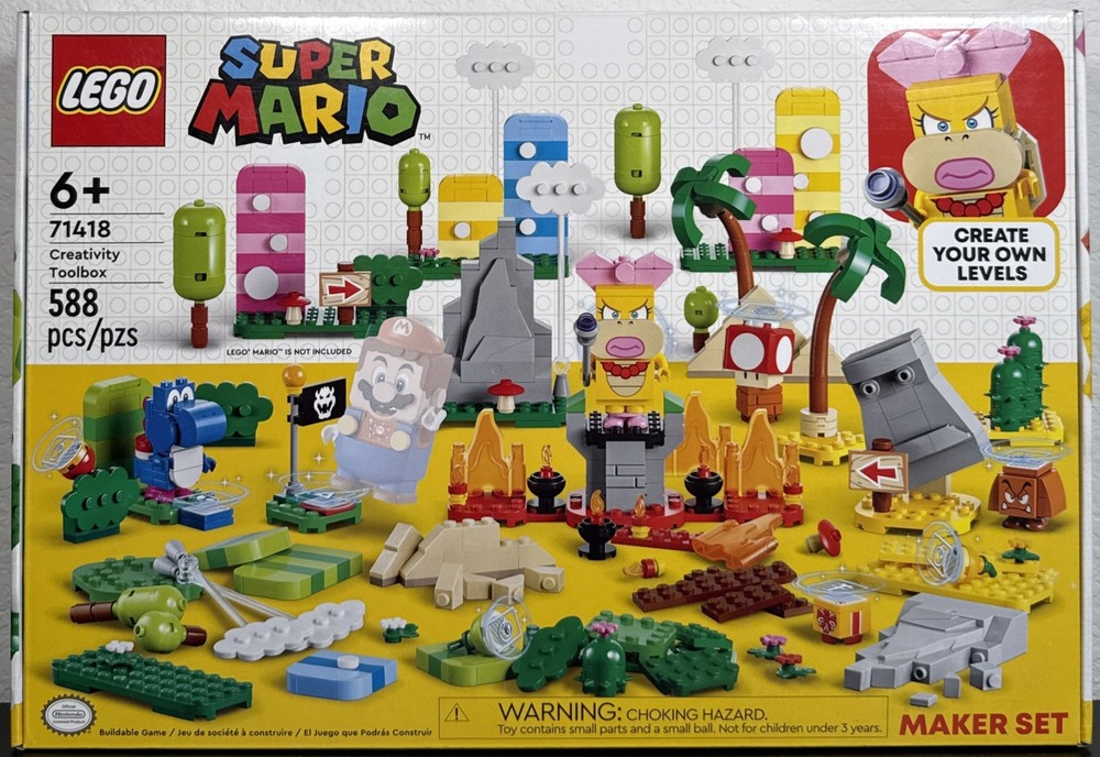 LEGO Super Mario Creativity Toolbox Maker Set 71418 Brand New Sealed