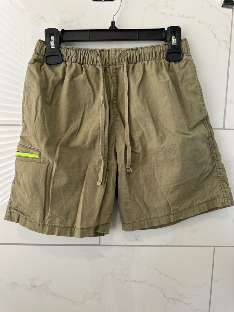 Levi’s Men’s Cargo Shorts Small S Khaki Green Drawstring Elastic Waist  Outdoor