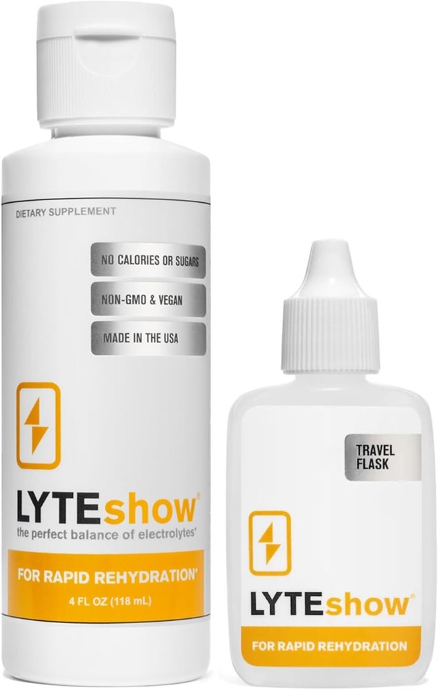 LyteShow Sugar-Free Electrolyte Drops for Hydration and Immune Support 40 Servings