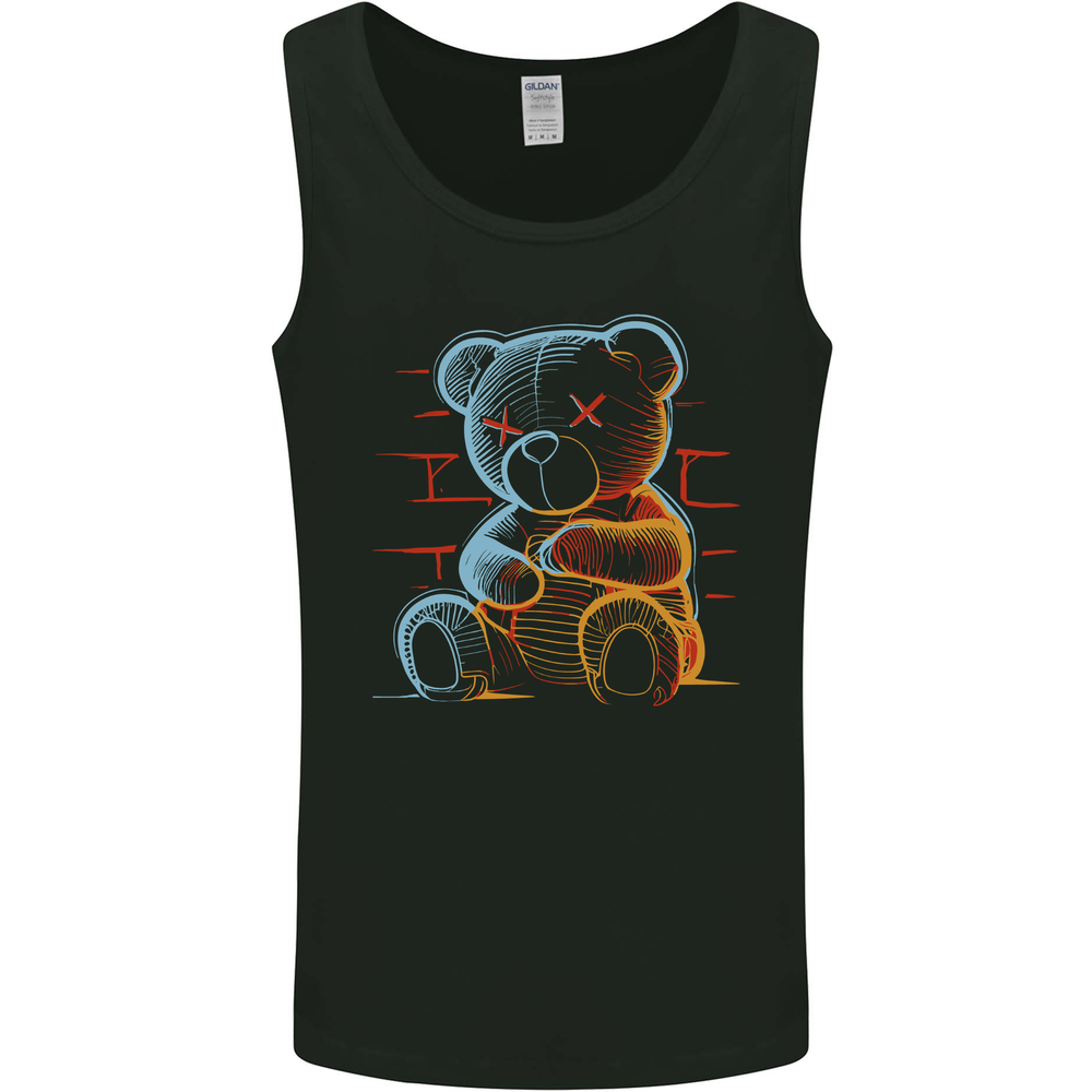 An Urban Teddy Bear Mens Vest Tank Top