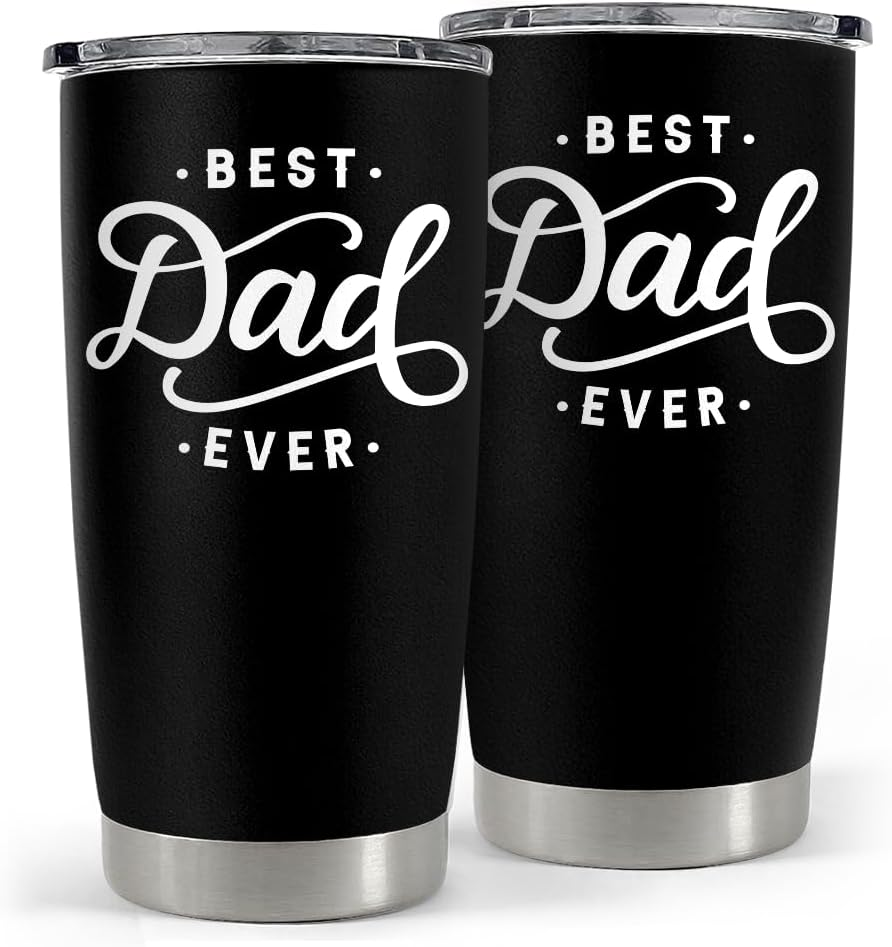 Personalized 20Oz Stainless Steel Insulated Dad Tumbler Gift from Kids