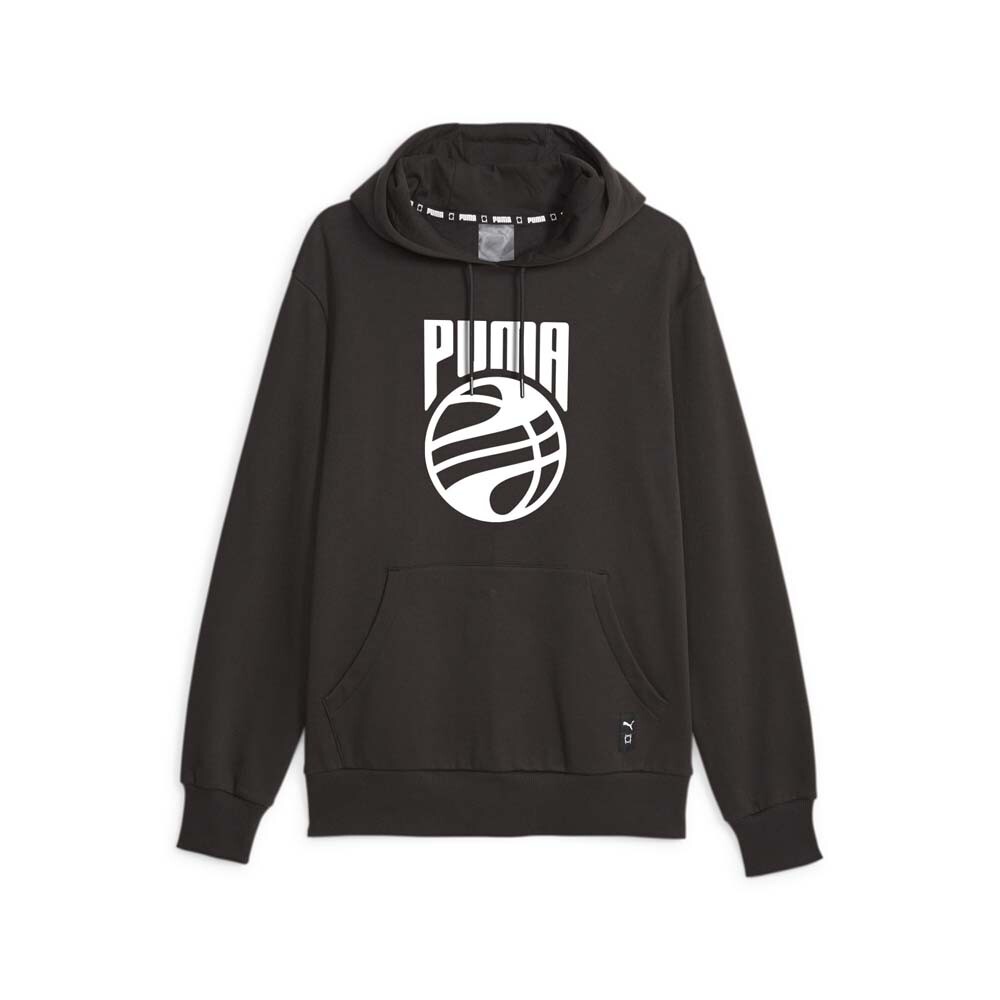 Puma Posterize Graphic Pullover Hoodie Mens Black Casual Outerwear 62264901