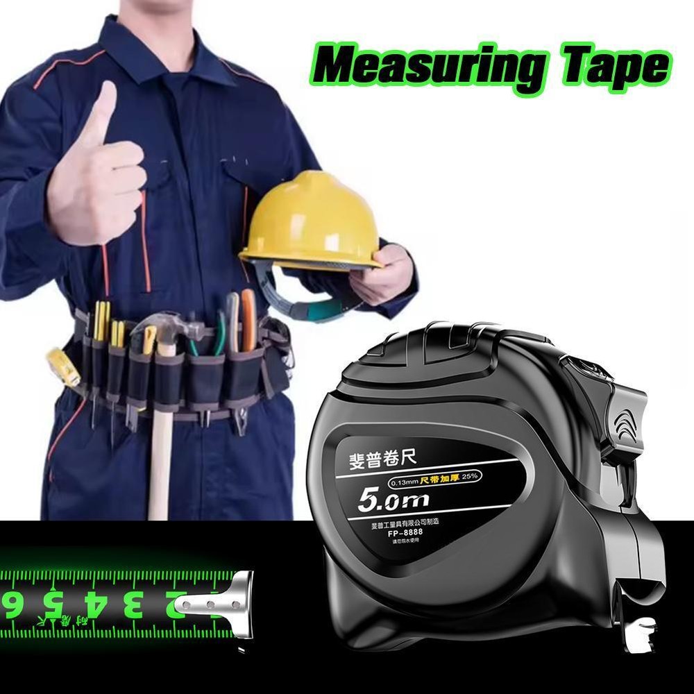 Steel Tape Measure Self Locking Fluorescent Tape Measure Tools E1L U1A1 φ,
