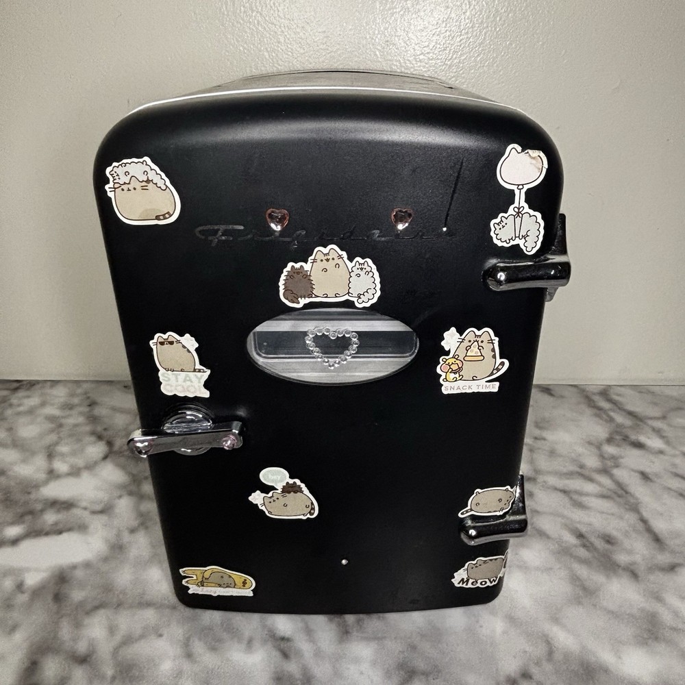 Frigidaire Retro Mini Fridge Portable in Black Silver White Cordless Design  