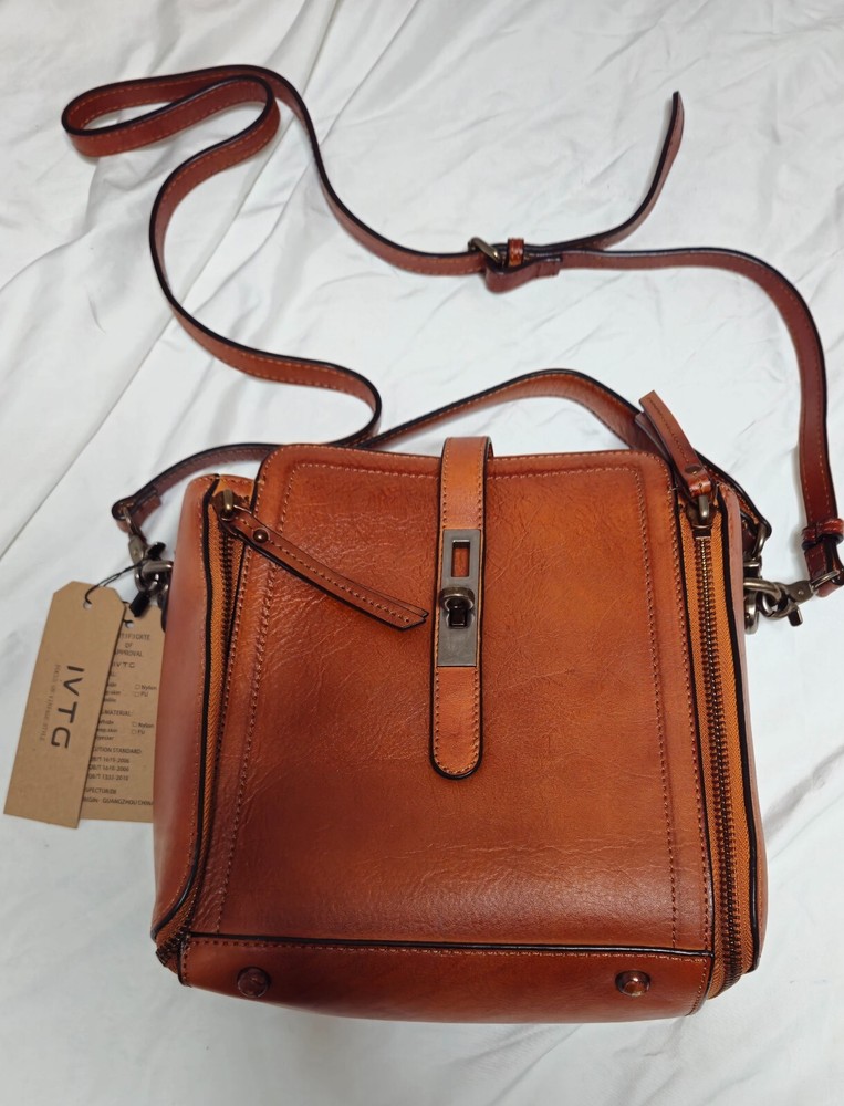 Genuine Leather Handbag for Women Vintage Handmade Satchel Crossbody Purse