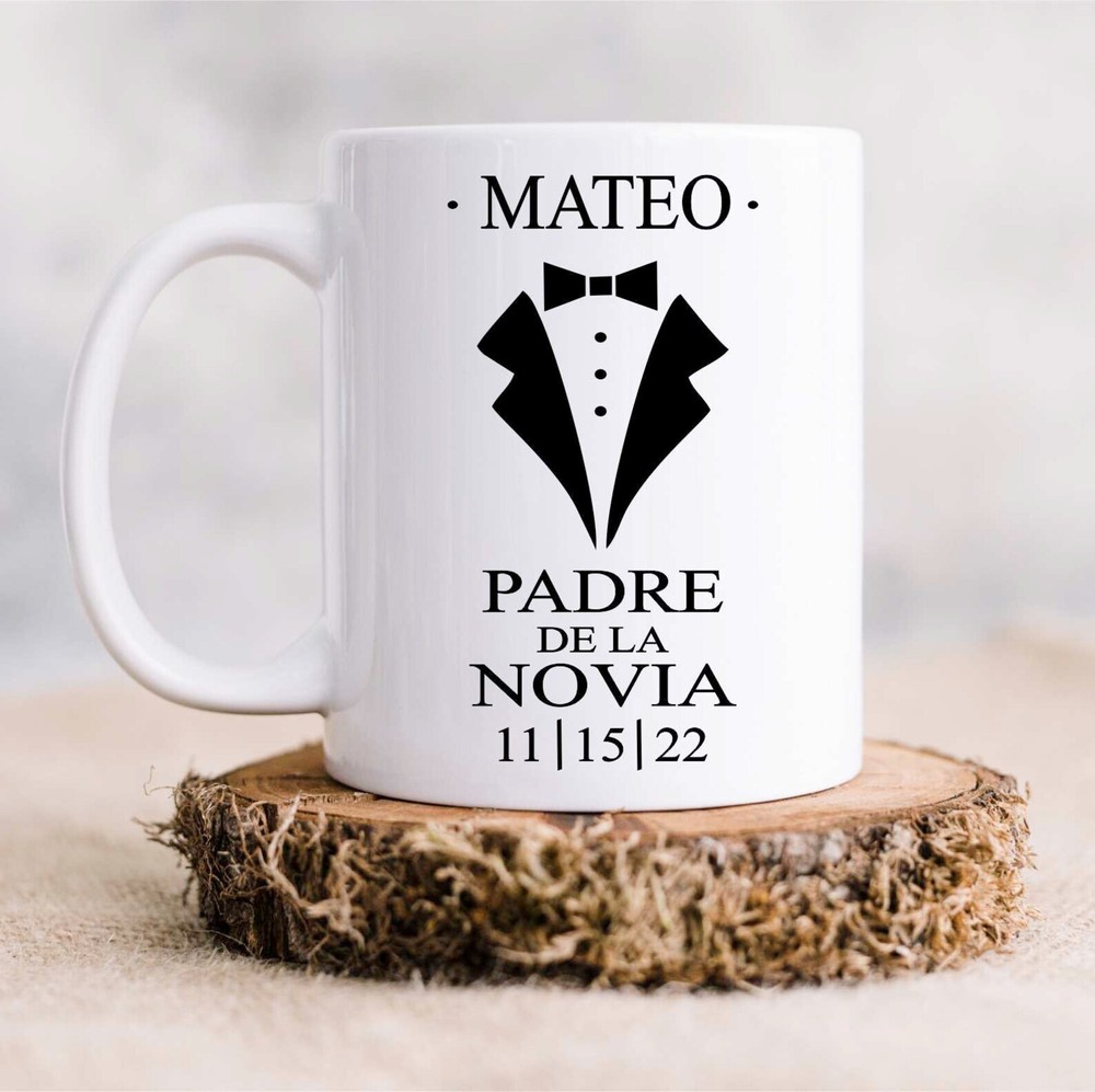 Personalized Padre De La Novia Gift Mug Father Wedding Gift Spanish Father Of Th