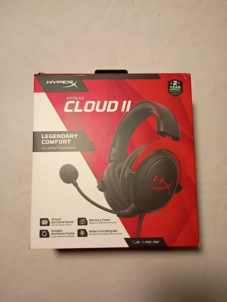 HyperX Cloud II Over-Ear Gaming Headset Black/Red, Wired