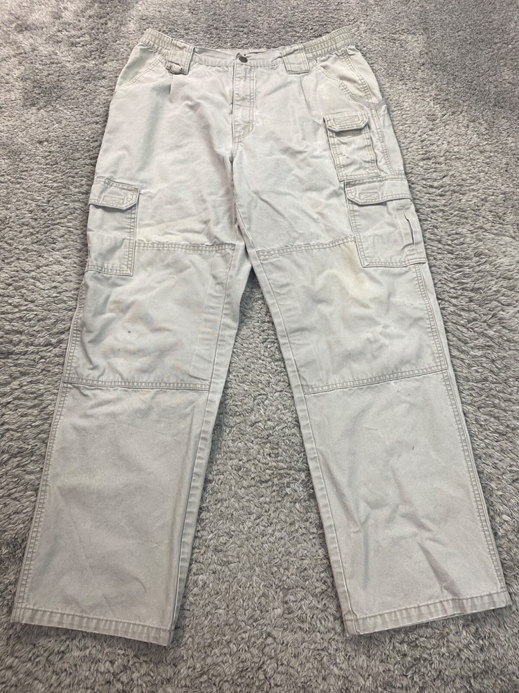 511 Tactical Pants Mens 34x32 Beige Ripstop Utility Double Knee Cargo Trousers