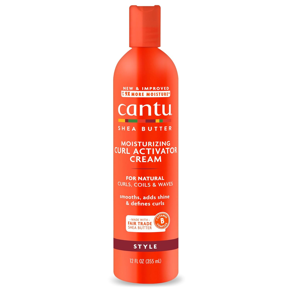 Cantu Moisturizing Curl Activator Cream with Shea Butter for Natural Hair, 12 Fl