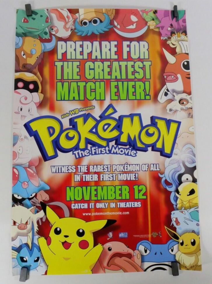 Pokemon The First Movie Original One Sheet Movie Poster 27