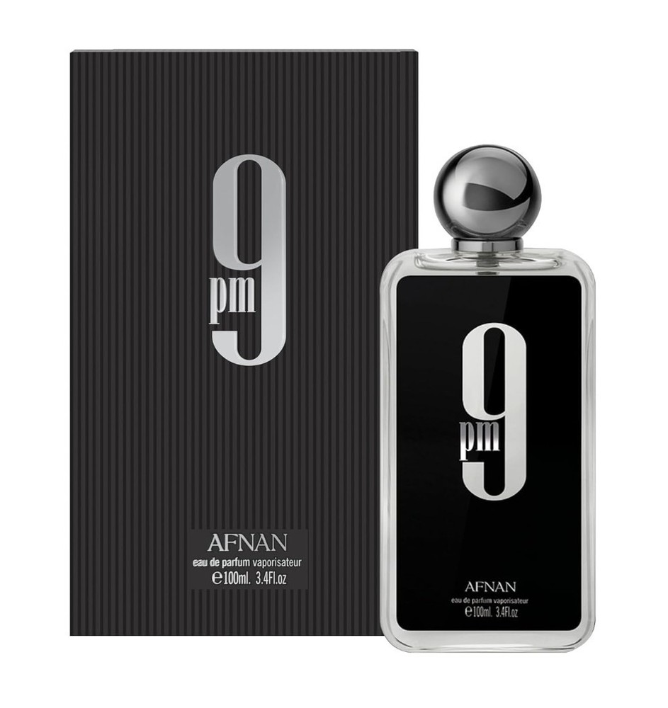 Afnan 9 PM For Men Eau De Parfum, 3.4 Fl. Oz GIFT BOX