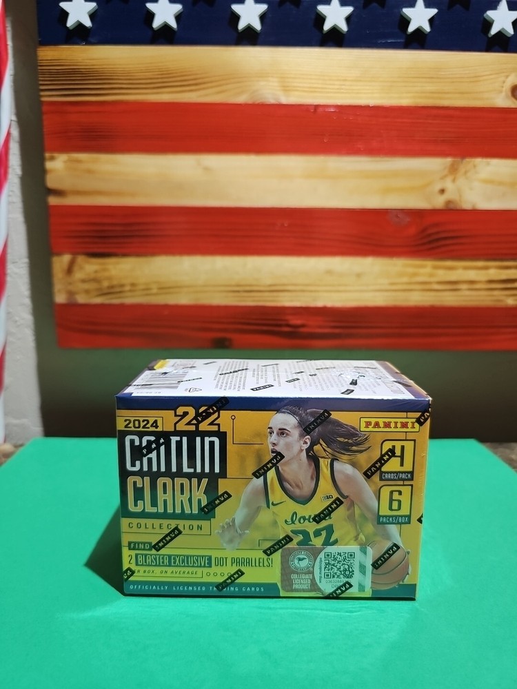 💎 1 RARE 2024 PANINI CAITLIN CLARK BLASTER BOX EXCLUSIVE 2 DOT PARALLELS PERBOX