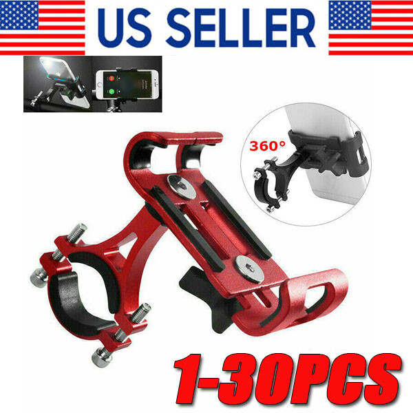360° Aluminum Motorcycle Bike Bicycle GPS Cell Phone Holder Handlebar Mount lot