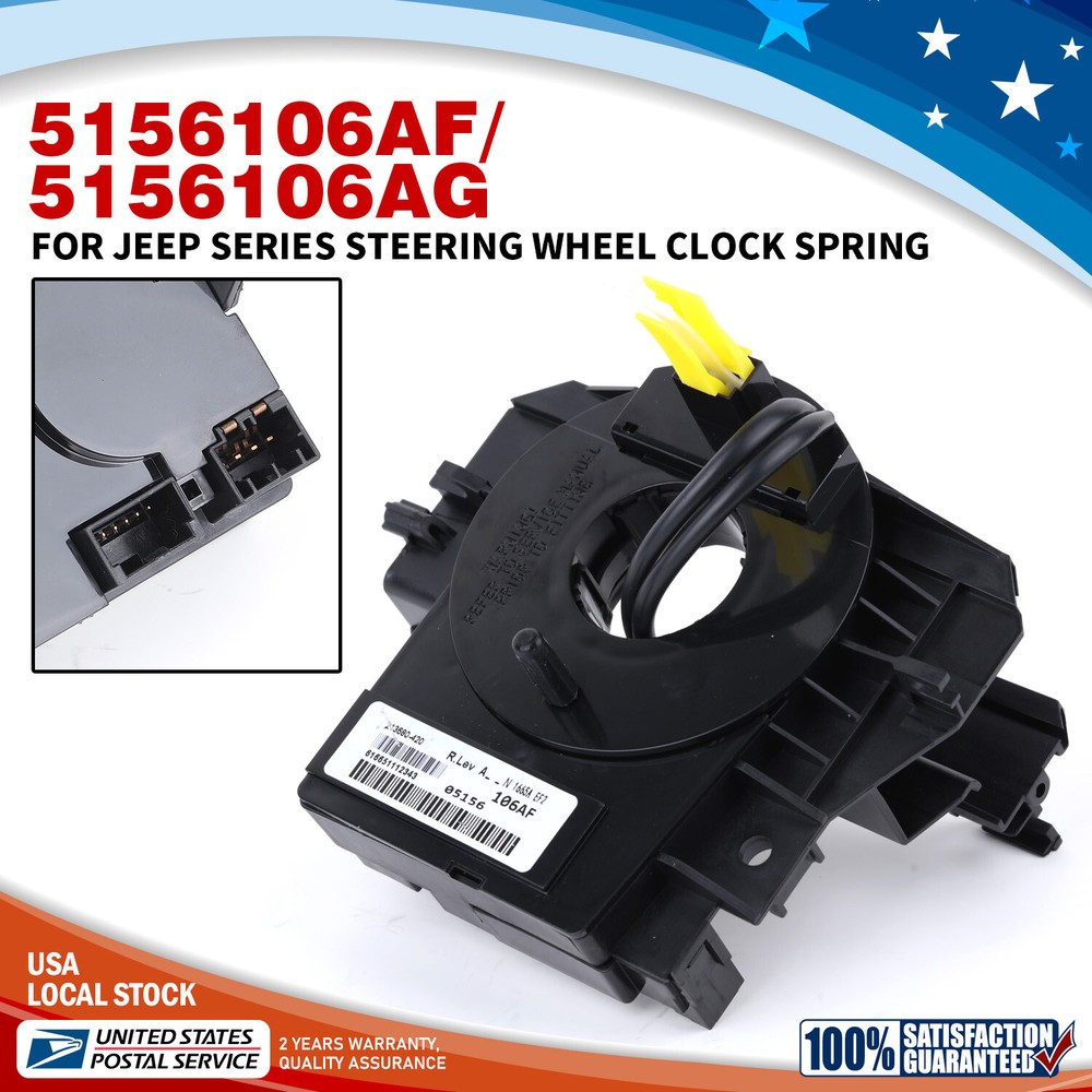 07-17 Jeep Chrysler Dodge 5156106AF Steering Wheel Clock Spring Replacement