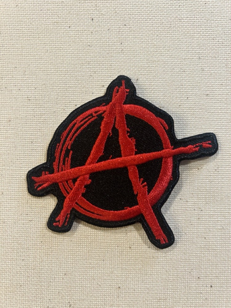 Punk Style Anarchy Embroidered Iron On Patch