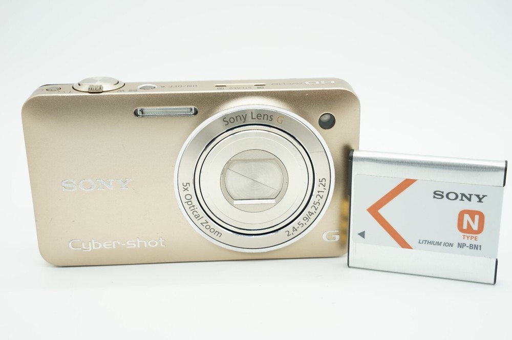 Sony Cyber-shot DSC-WX5 Gold Compact Digital Camera Used Tested
