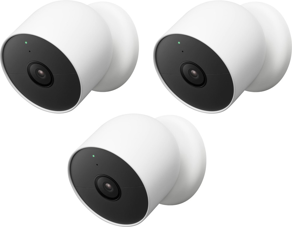 Google Nest Camera 3 Pack Indoor Outdoor Security GA02077-US