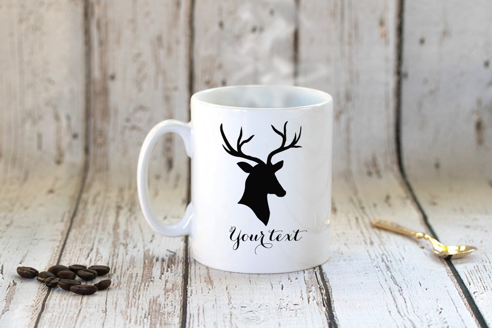 Personalized Deer Mug Dad Mug Deer Coffee Mug Deer Lovers Coffee Tea Mug  Deer