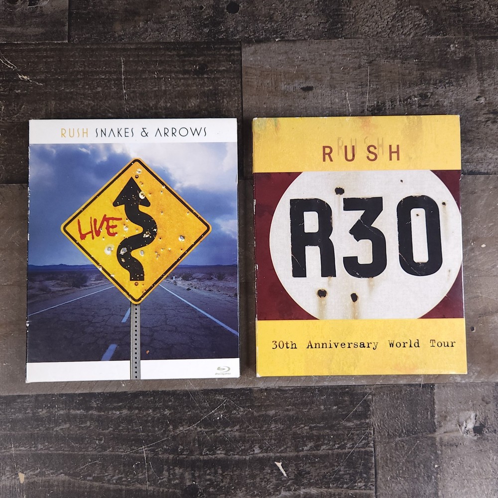Rush Blu Ray Lot: Snakes and Arrows Live & R30