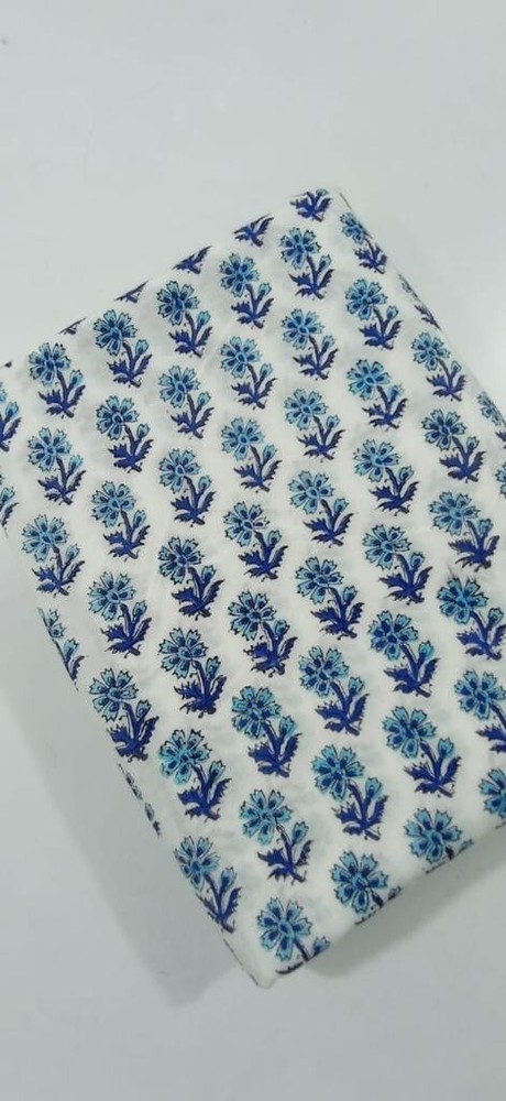 20yd Floral Cotton Block Print Fabric Wholesale Multipurpose
