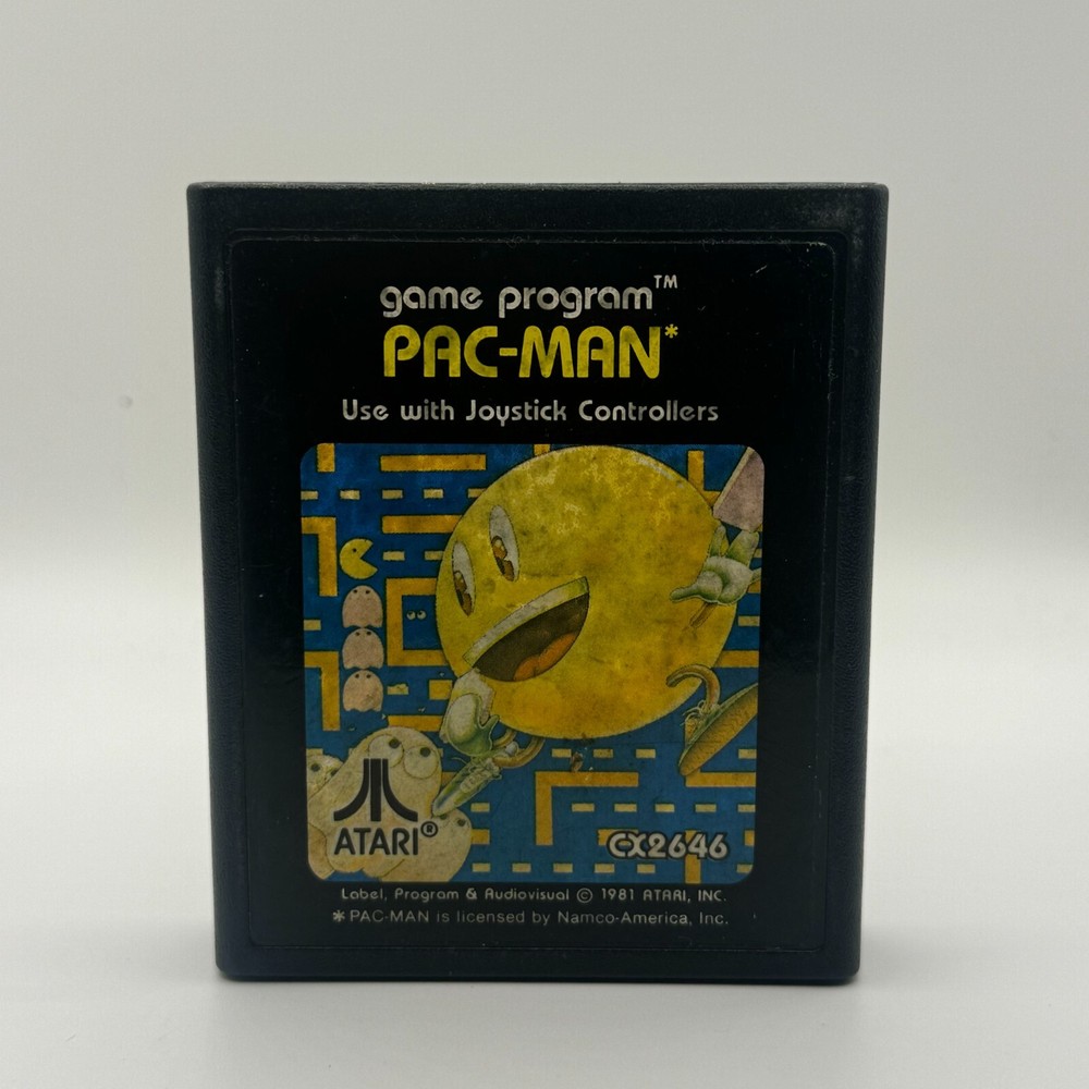 Pac-Man (Atari 2600, 1981) Atari Game Cartridge