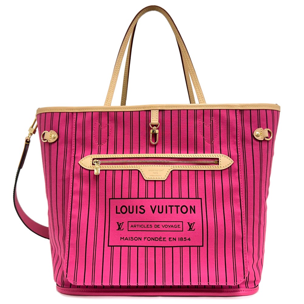 Louis Vuitton Monogram Neverfull Inside Out MM Rose Pondicherry M12257 797167
