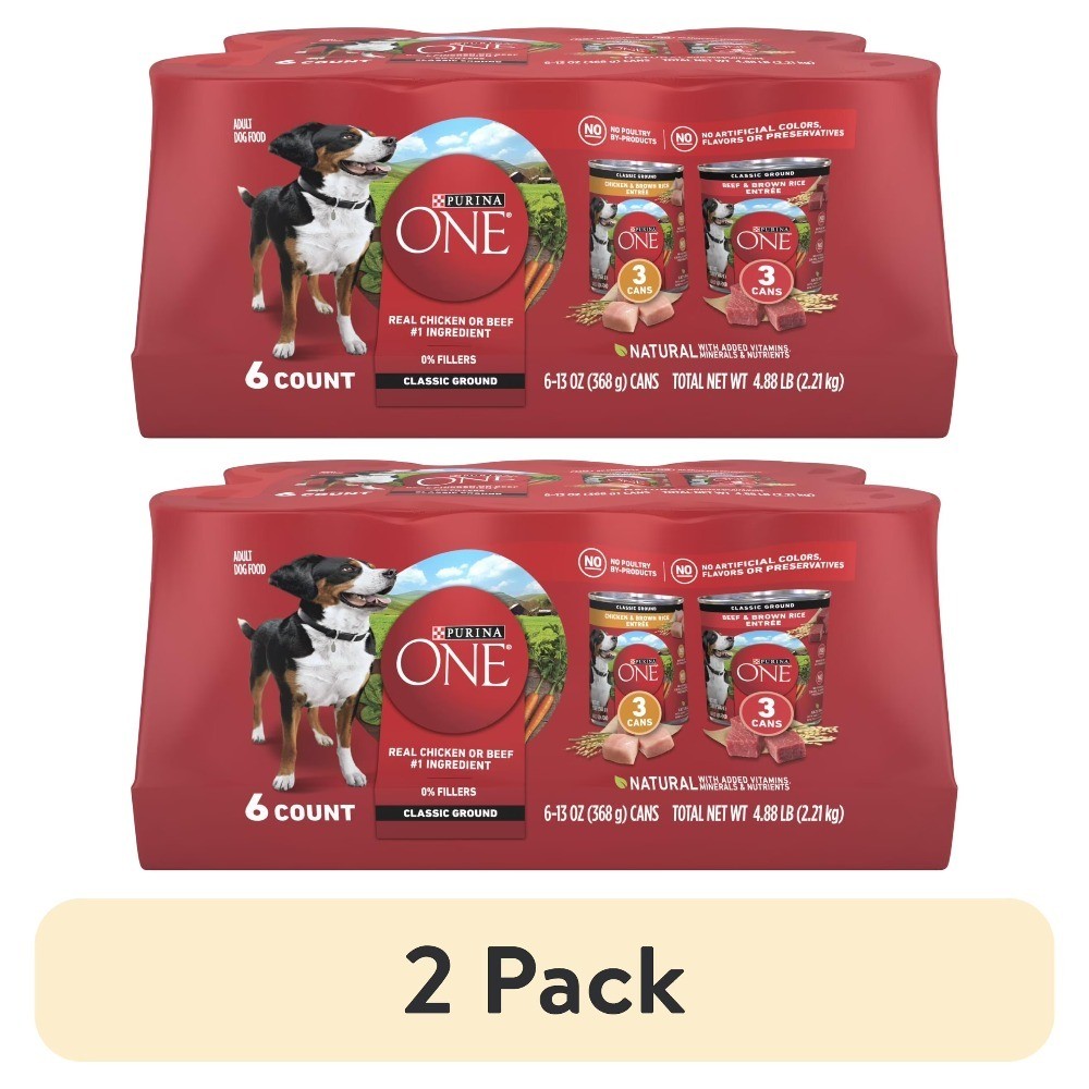 High Protein Soft Dog Food Variety Pack Natural Wet Cans 6 Pack 13 oz