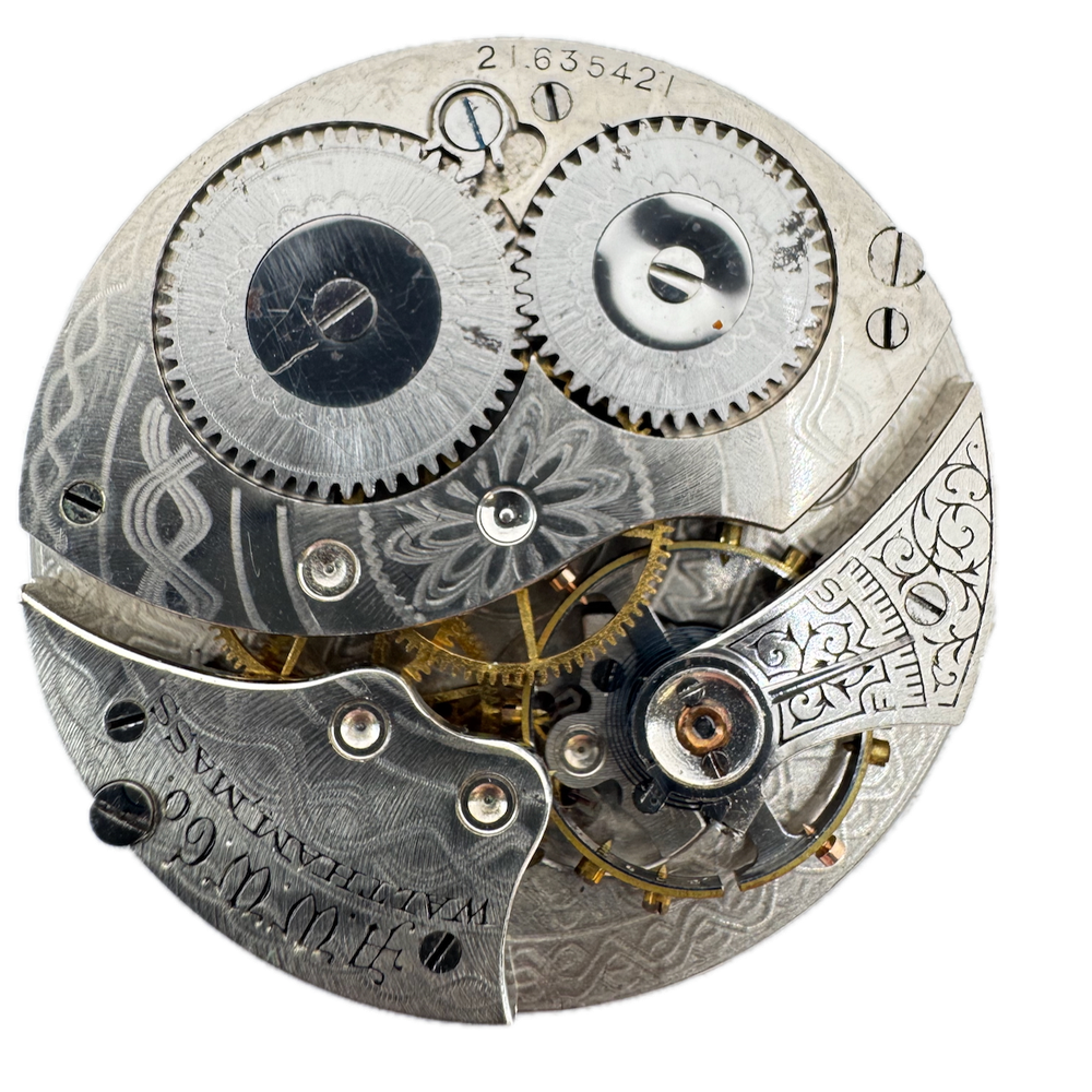 Antique 1917 Waltham 7 Jewel 12s Mechanical Pocket Watch Movement 210 USA