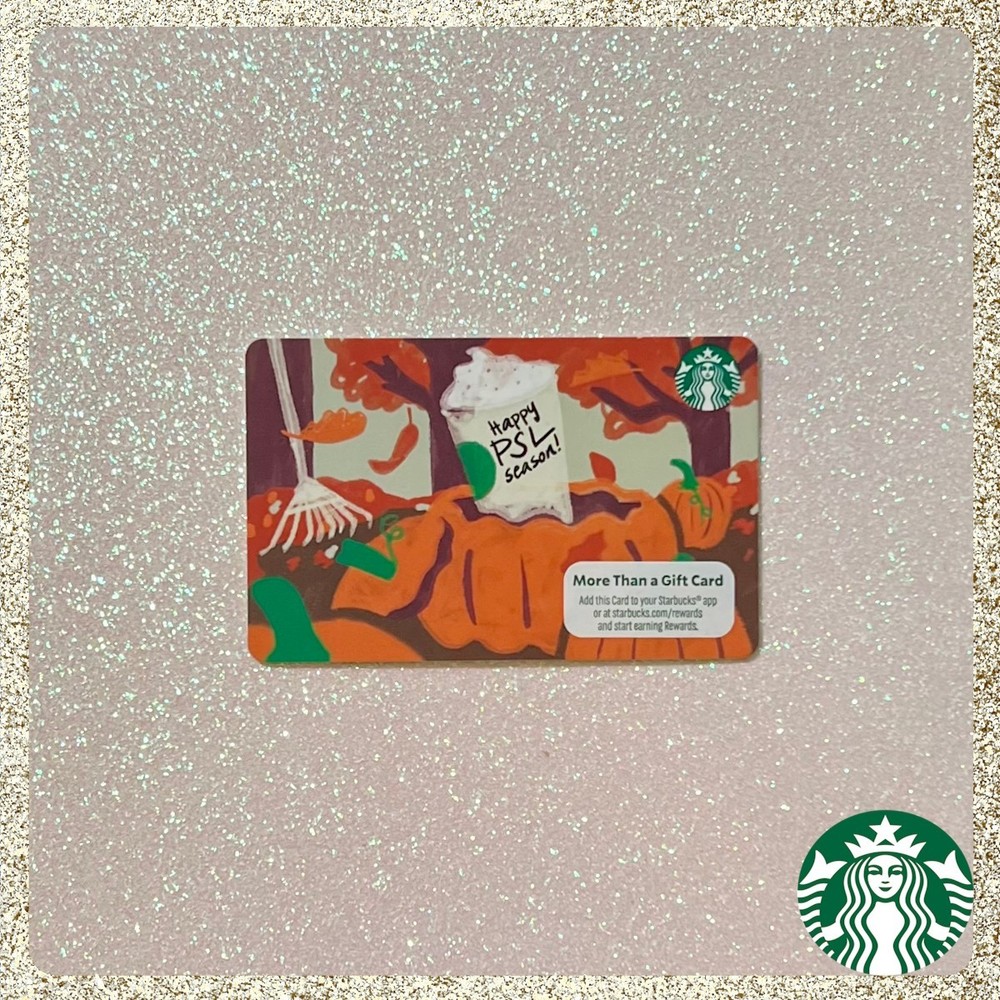 2025 Starbucks Fall/Autumn PSL (Pumpkin Spice Latte Season) Gift Card MINT
