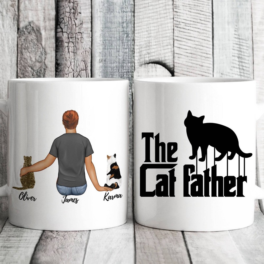 Personalized Mug For Cat Dad Or Cat Owner Best Cat Dad Ever Cat Lover Gift Crazy