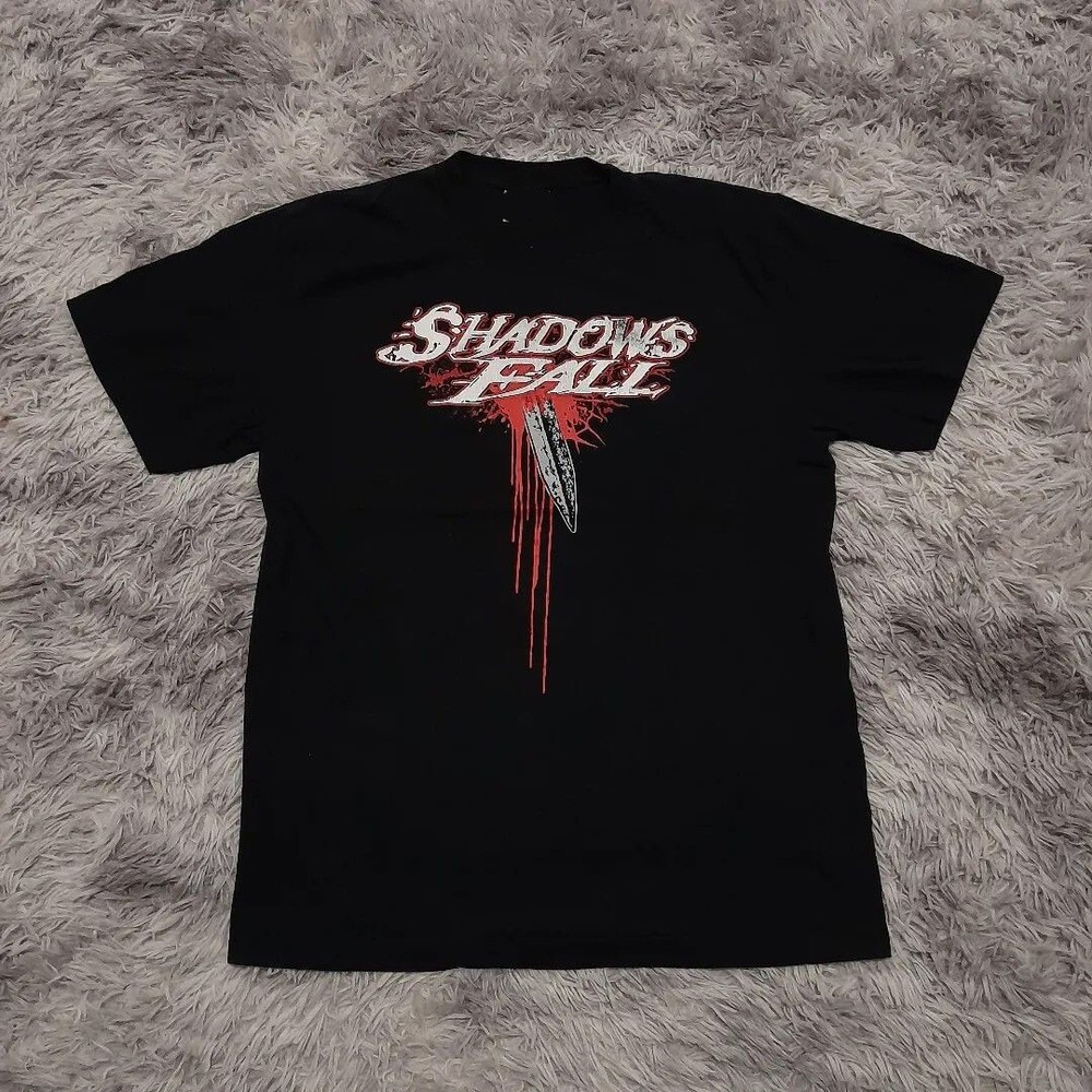 Metal band shadows fall, unisex 2 sided shirt, classic style TE8225