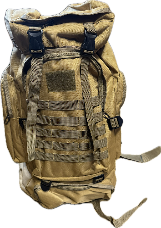 Professional Tactical Rucksack 70L+ Hiking Camping Travel Backpack Waterproof