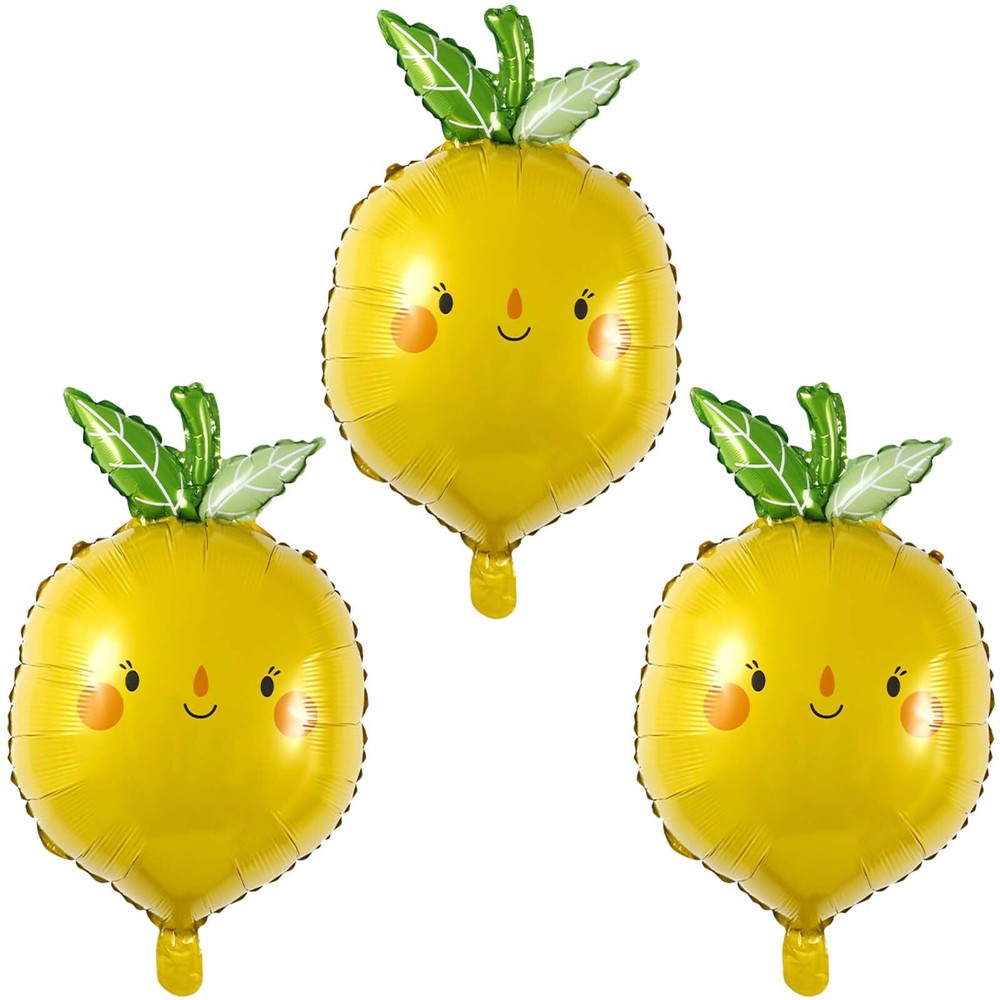 Lemon Balloons Summer Balloons Fruit Foil Balloons for Fruit Lemon Themed Bir...