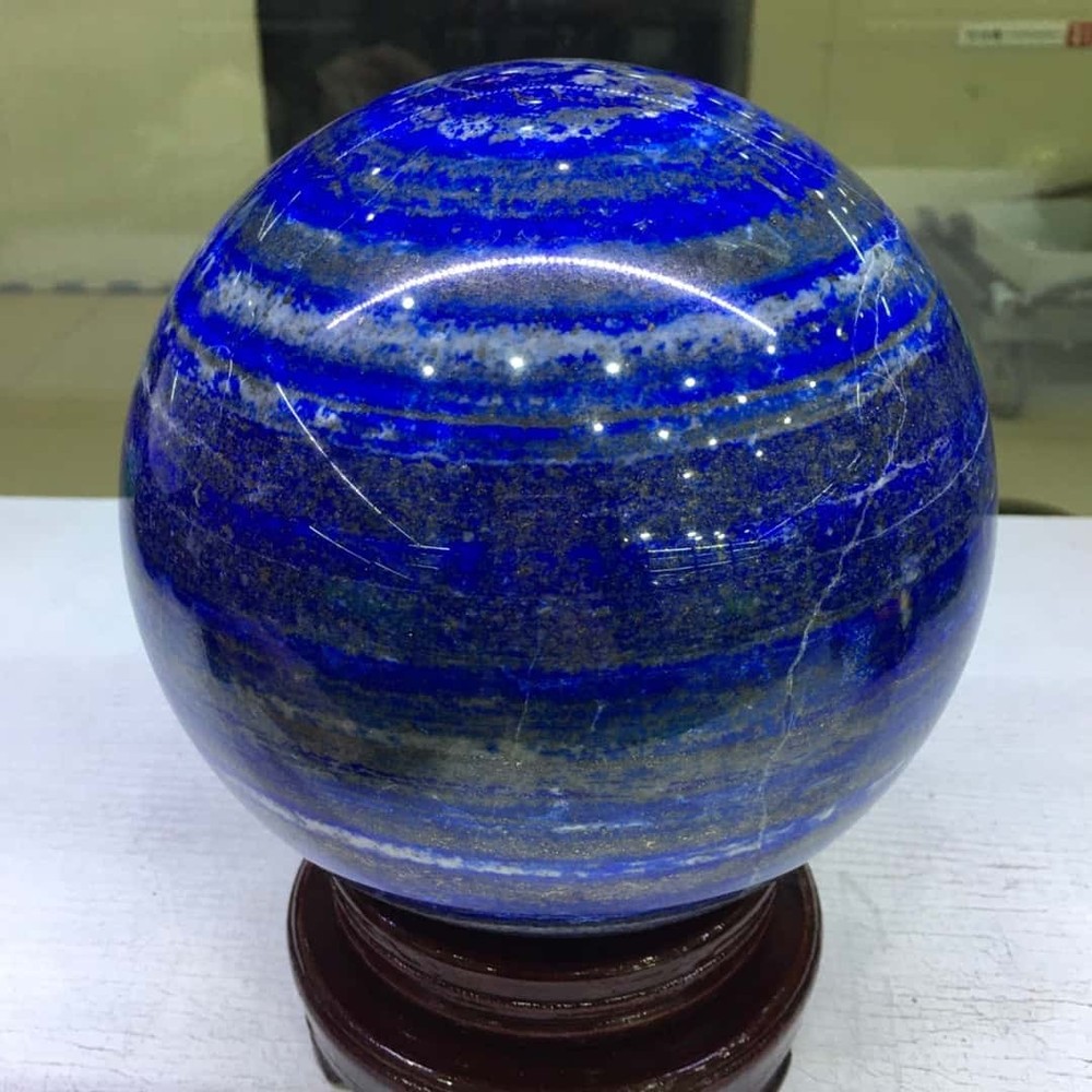 19.4LB Large Natural Lapis Lazuli Ball Quartz Crystal Sphere Decor Gift 177mm