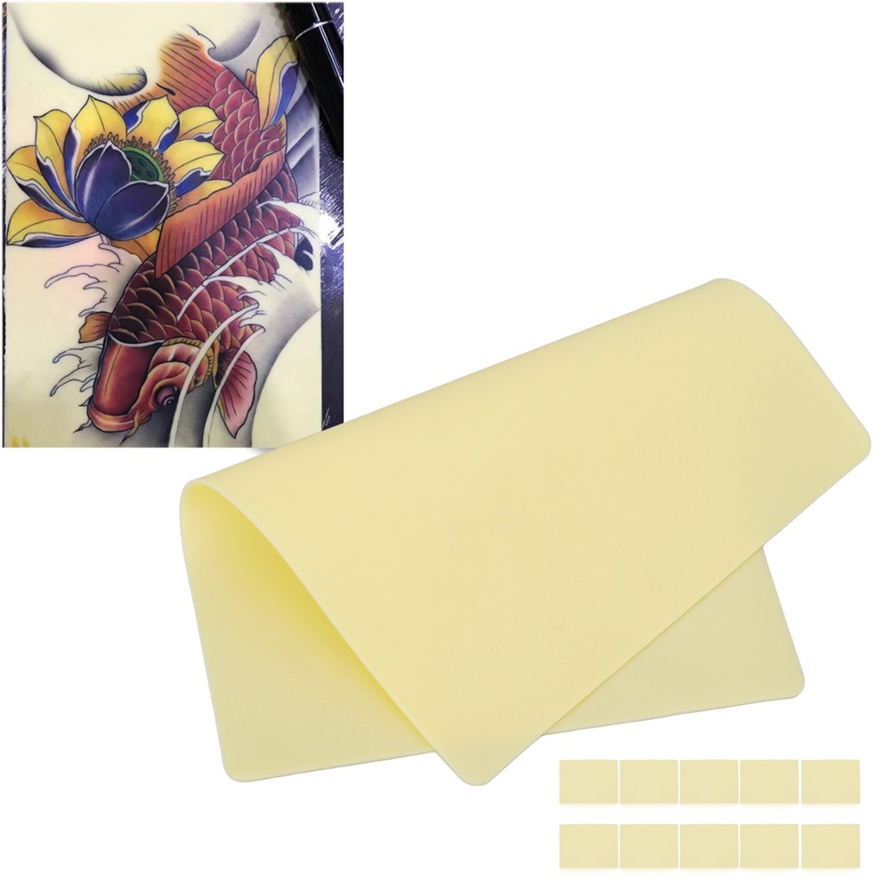 10pcs Blank Silicone Tattoo Practice Skin for Eyebrow Training