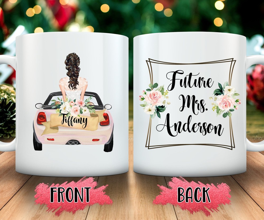 Future Mrs. Mug Custom Engagement Gift Personalized Bride To Be Custom Wedding