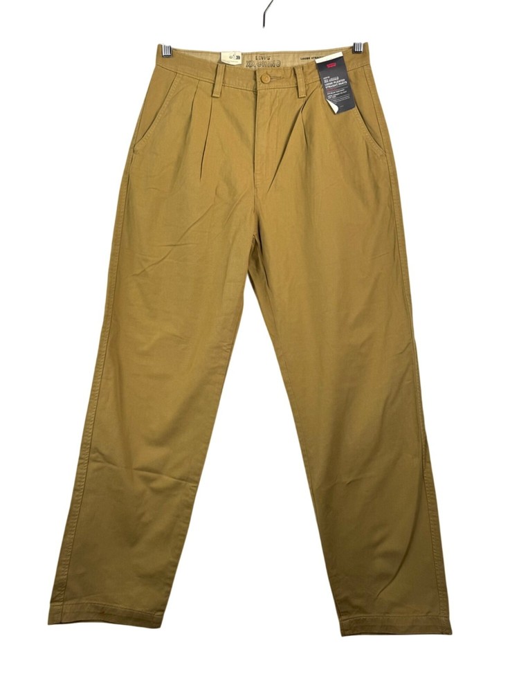 Levi's Xx Chino Loose Straight Pleated Men's Pants Tan preppy 90s 30x32