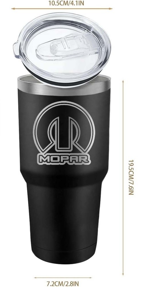 MOPAR LOGO , 30 OZ LASER ENGRAVED TUMBLER PERSONALIZE AVAILABLE FREE