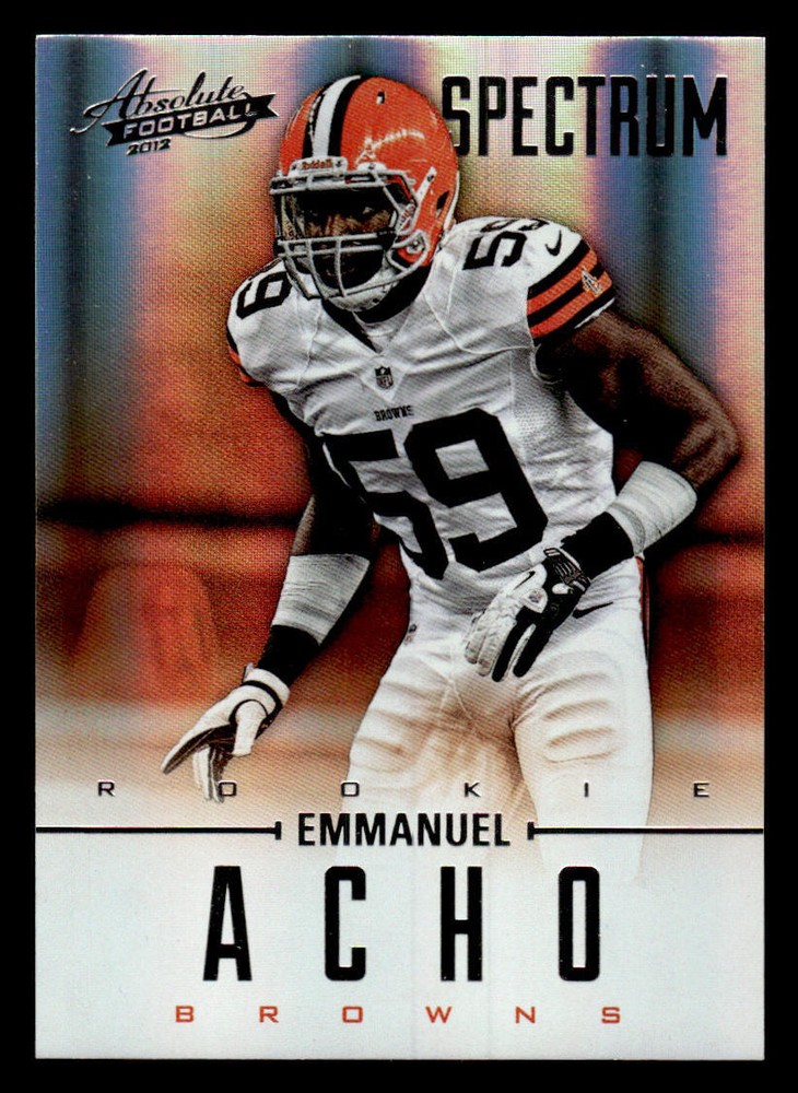 Emmanuel Acho 2012 Panini Absolute Spectrum Silver #132 RC SN 50